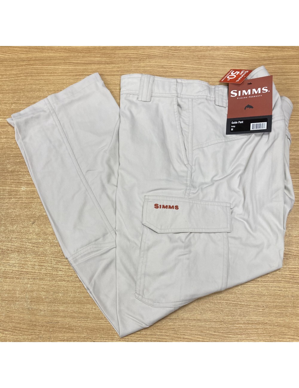 Pantalon De Pêche Simms Guide Series Homme – Taille M, Kaki – Nylon Rapide Séchage