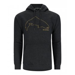 Sudadera Simms Trout Outline Hoody Charcoal Heather