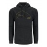 Simms Trout Outline Hoody Charcoal Heather