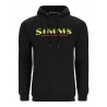 Simms Trout Logo Hoody Black Neon