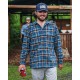 Camisa Simms ColdWeather Shirt Neptune/Sun Glow Ombre Plaid