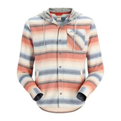 Camisa Simms Flannel Hoody Multicolored Stripe